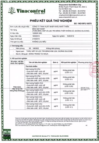 Bình giữ nhiệt inox 420 ml DMX KS K550B37 Caro trắng Màu Trắng - Xanh lá