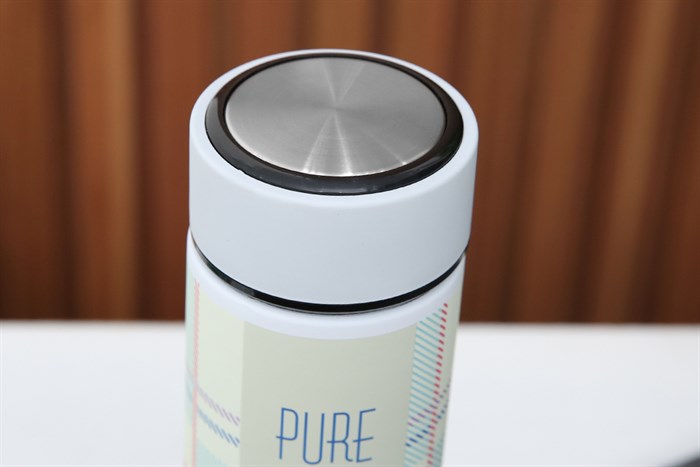 Bình giữ nhiệt inox 420 ml DMX KS K550B37 Caro trắng Màu Trắng - Xanh lá