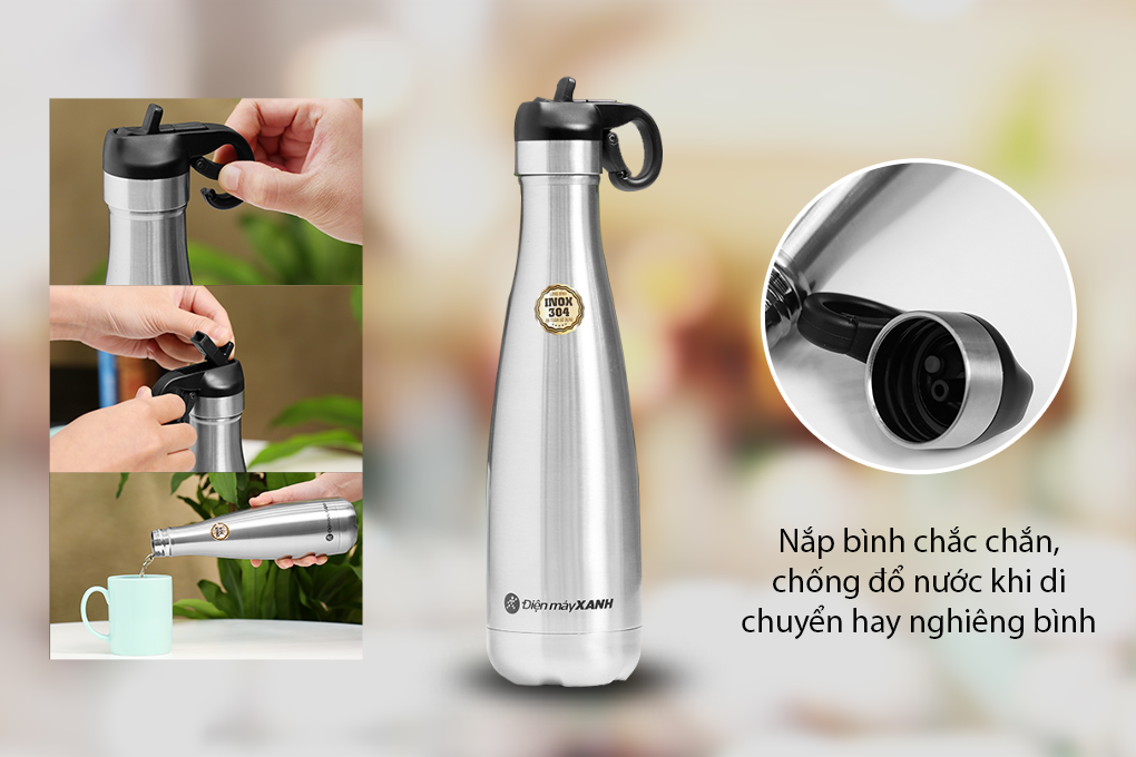 Bình giữ nhiệt inox 500 ml DMX KS K500B50