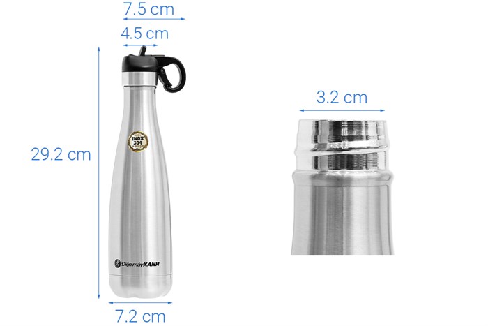 Bình giữ nhiệt inox 500 ml DMX KS K500B50 Màu Bạc