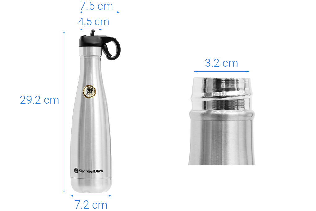 Bình giữ nhiệt inox 500 ml DMX KS K500B50