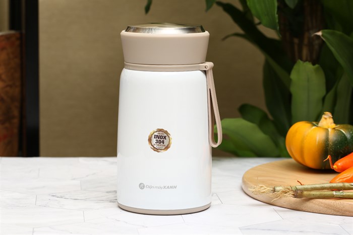 Bình đựng thức ăn giữ nhiệt inox 800 ml DMX FH25 Màu Trắng