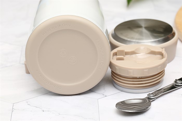 Bình đựng thức ăn giữ nhiệt inox 800 ml DMX FH25 Màu Trắng