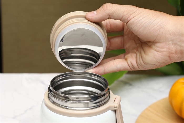 Bình đựng thức ăn giữ nhiệt inox 800 ml DMX FH25 Màu Trắng