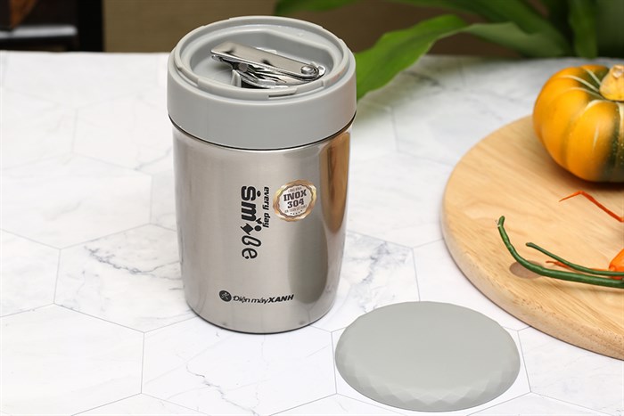 Bình đựng thức ăn giữ nhiệt 650 ml DMX FH27 Màu Bạc