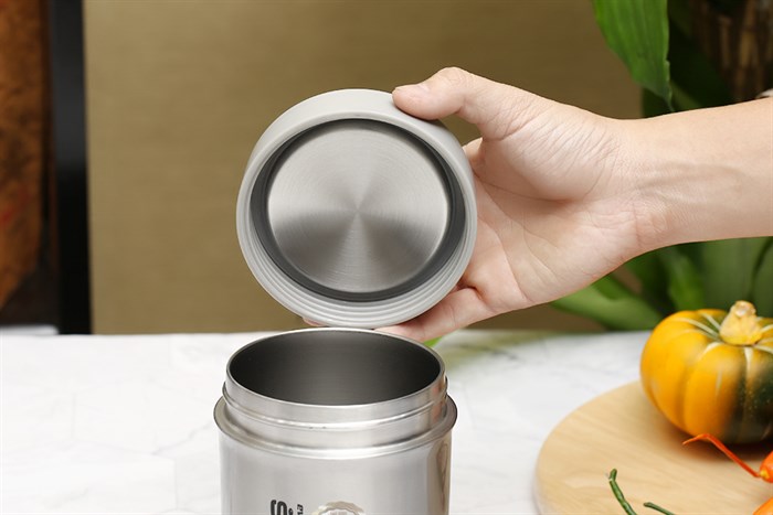 Bình đựng thức ăn giữ nhiệt 650 ml DMX FH27 Màu Bạc