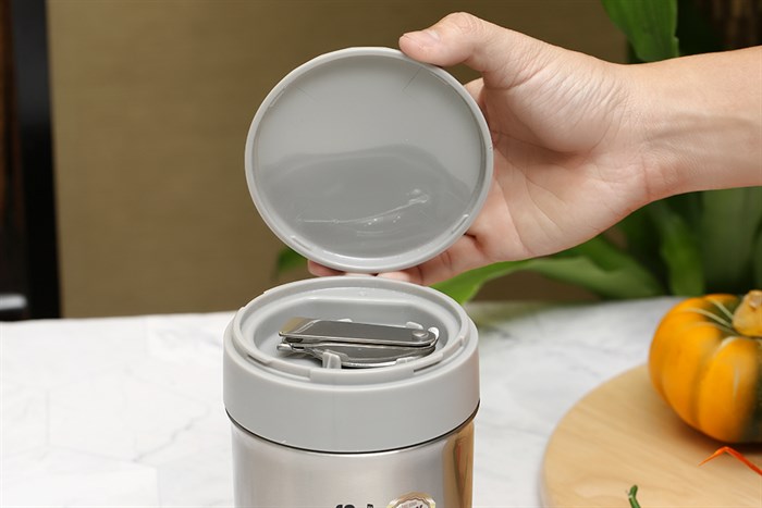 Bình đựng thức ăn giữ nhiệt 650 ml DMX FH27 Màu Bạc