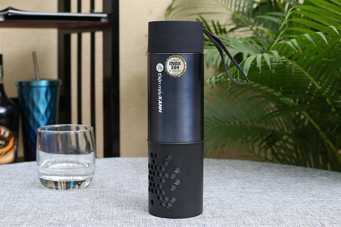 Bình giữ nhiệt inox 450 ml DMX YNQESW19 Màu Đen