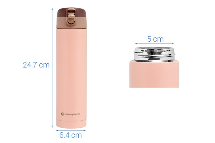 Bình giữ nhiệt inox 500 ml DMX KS K500B56 Màu Hồng