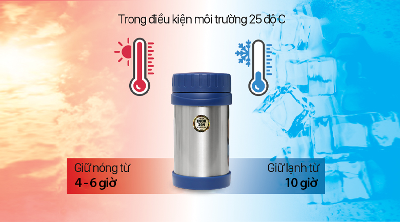 Bình thức ăn giữ nhiệt 500 ml DMX KS K500F04