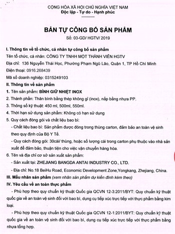 Bình thức ăn giữ nhiệt 500 ml DMX KS K500F04 Màu Bạc