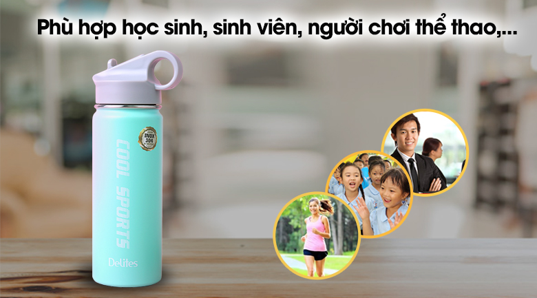 Bình giữ nhiệt inox 530 ml Delites Y1