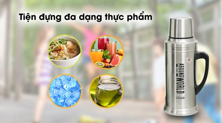 Bình giữ nhiệt inox 2000 ml Hommy BT007