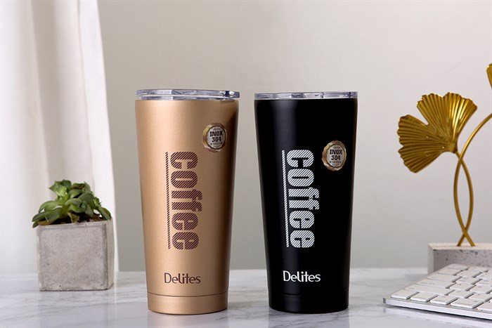 Ly giữ nhiệt inox 500 ml Delites Q10 Màu Vàng