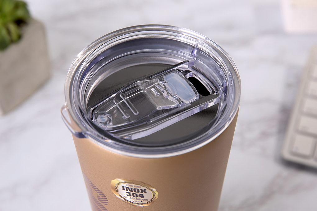 Ly giữ nhiệt inox 500 ml Delites Q10 Màu Vàng