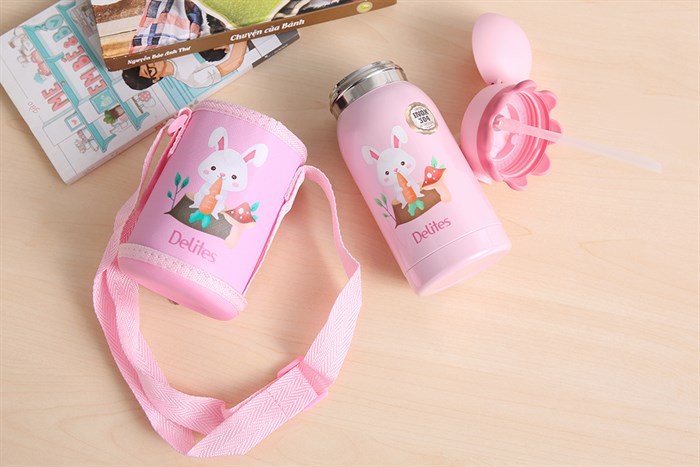 Bình giữ nhiệt inox 350 ml Delites X20 Màu Hồng