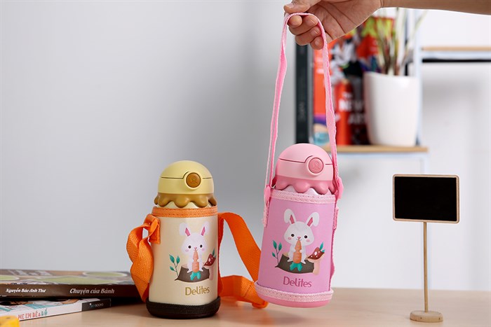 Bình giữ nhiệt inox 350 ml Delites X20 Màu Hồng