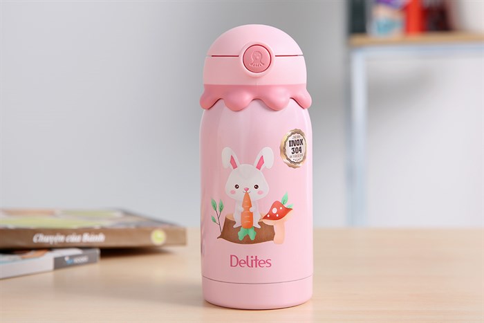 Bình giữ nhiệt inox 350 ml Delites X20 Màu Hồng