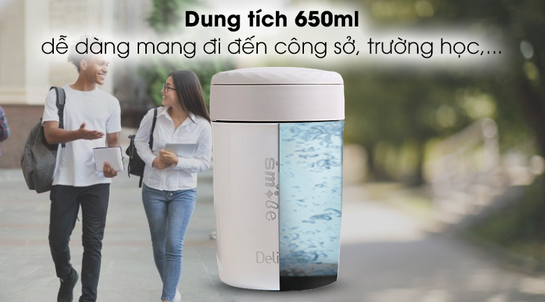 Bình thức ăn giữ nhiệt 650 ml Delites FH27