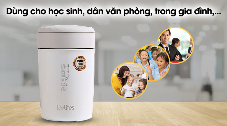 Bình thức ăn giữ nhiệt 650 ml Delites FH27
