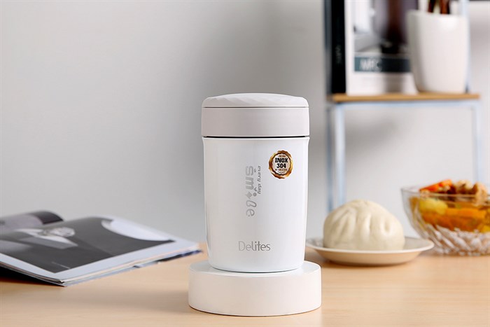 Bình thức ăn giữ nhiệt 650 ml Delites FH27 Màu Trắng