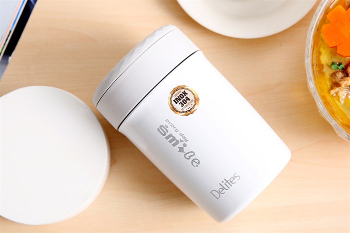 Bình thức ăn giữ nhiệt 650 ml Delites FH27 Màu Trắng