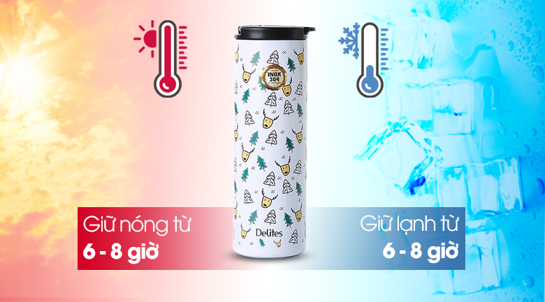 Bình giữ nhiệt inox 500 ml Delites KS K500SS23