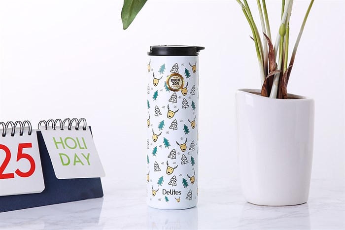 Bình giữ nhiệt inox 500 ml Delites KS K500SS23 Màu Trắng