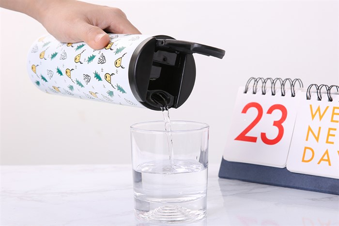 Bình giữ nhiệt inox 500 ml Delites KS K500SS23 Màu Trắng