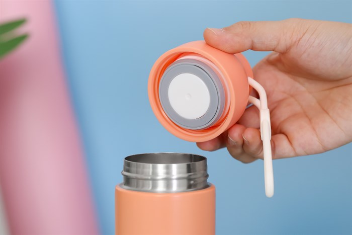 Bình giữ nhiệt inox 350 ml Delites K350B73 Xanh - Cam Màu Cam