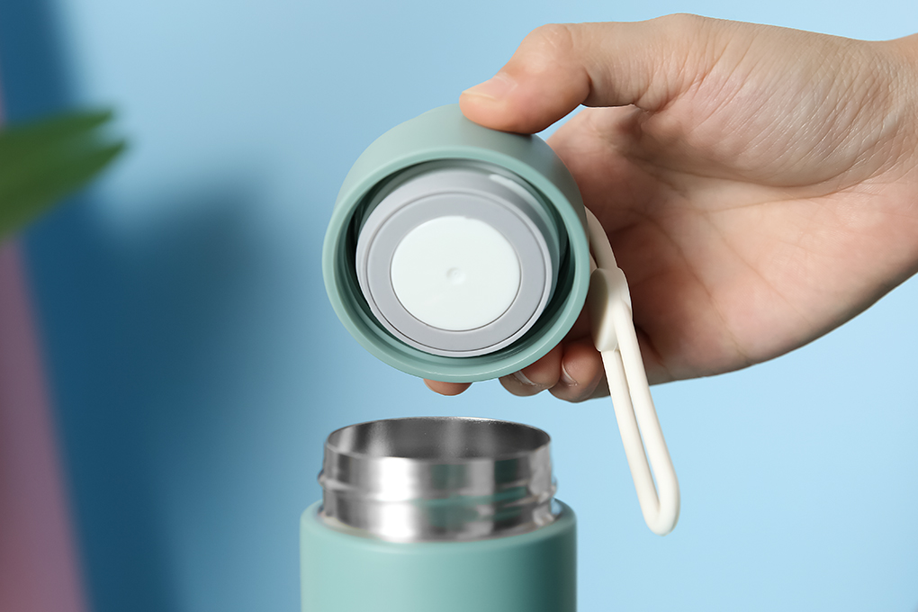 Bình giữ nhiệt inox 350 ml Delites K350B73 Xanh - Cam Màu Xanh lá