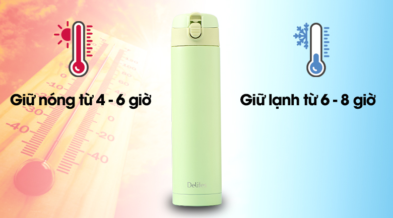 Bình giữ nhiệt inox 500 ml Delites KS K500B56