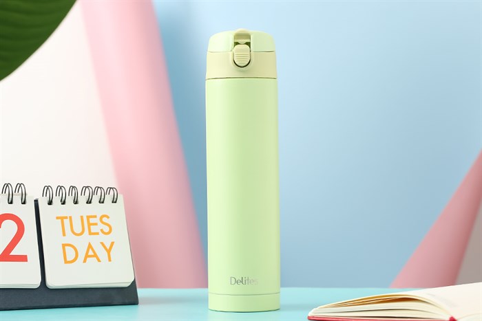 Bình giữ nhiệt inox 500 ml Delites KS K500B56 Màu Xanh lá