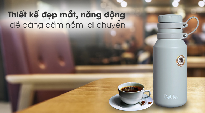 Bình giữ nhiệt inox 500 ml Delites Y59