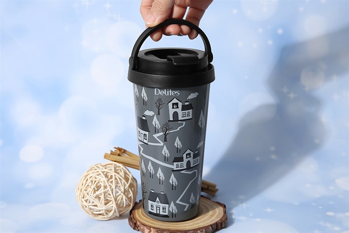 Ly giữ nhiệt inox 500 ml Delites K500B90 Đen Màu Đen