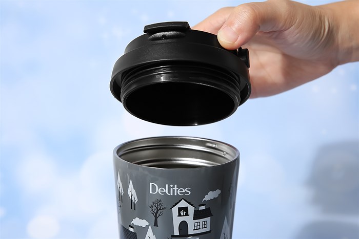 Ly giữ nhiệt inox 500 ml Delites K500B90 Đen Màu Đen