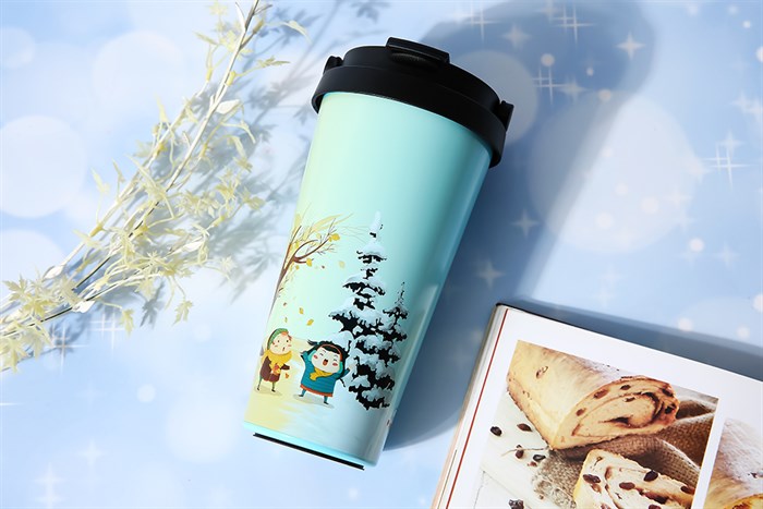 Ly giữ nhiệt inox Delites KS K500B90 Màu Vàng - Xanh dương