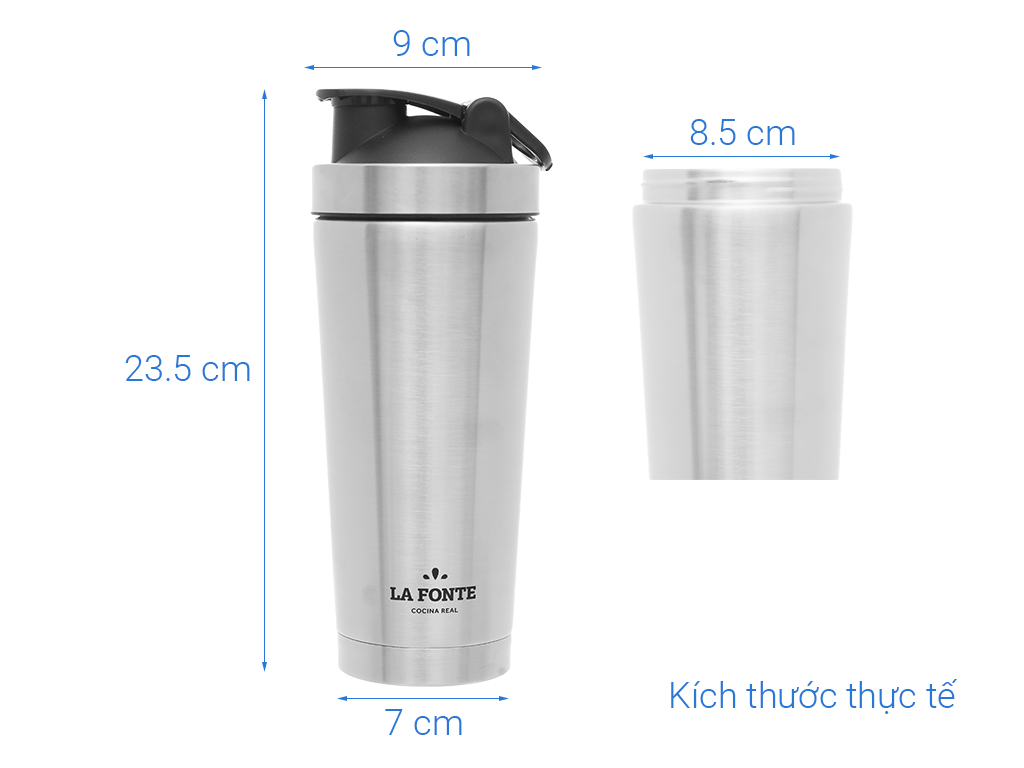 Bình lắc giữ nhiệt inox La Fonte Shacker 001755 750ml 6