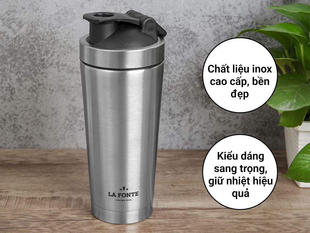 Bình lắc giữ nhiệt inox La Fonte Shacker 001755 750ml 2