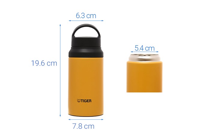 Bình giữ nhiệt inox 400 ml Tiger MCZ-S040YEV Màu Vàng