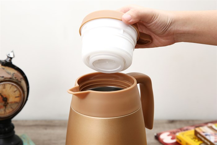 Bình giữ nhiệt inox 1600 ml Hommy KH16 Màu Vàng