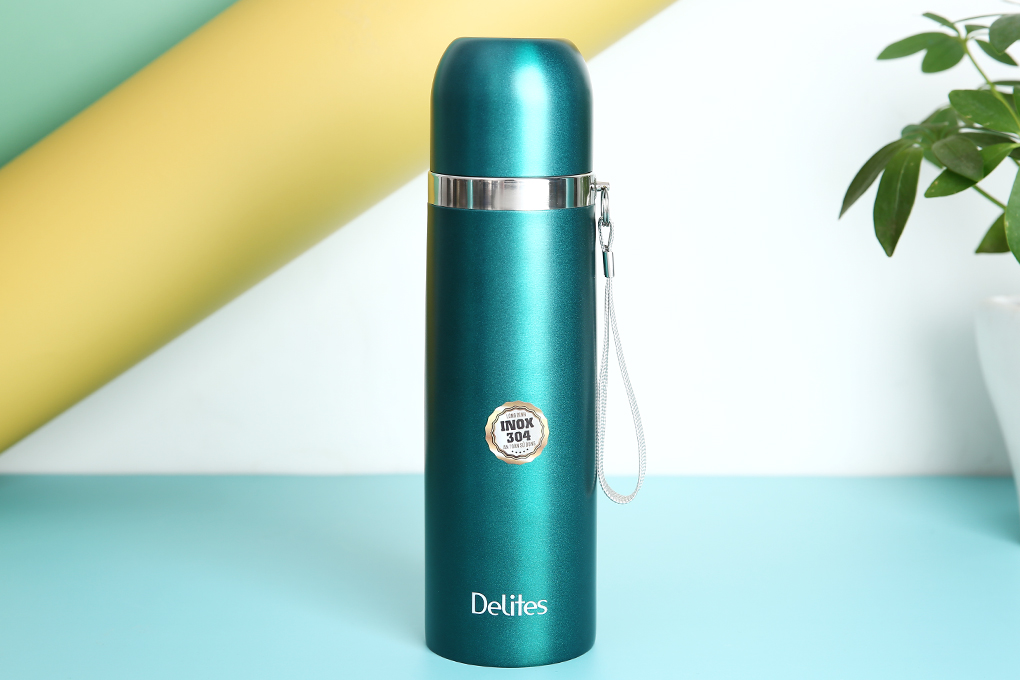 Bình giữ nhiệt inox 500 ml Delites Z5A Xanh lá Màu Xanh lá