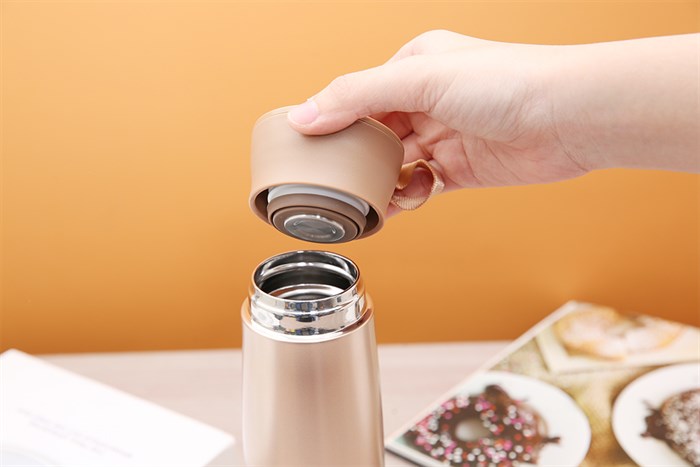 Bình giữ nhiệt inox 350 ml Elmich SM-8026 Màu Nâu