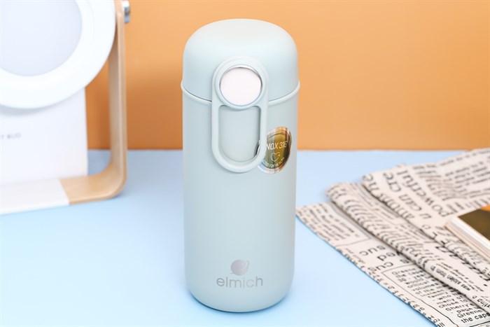 Bình giữ nhiệt inox 400 ml Elmich EL8018 Màu Xanh