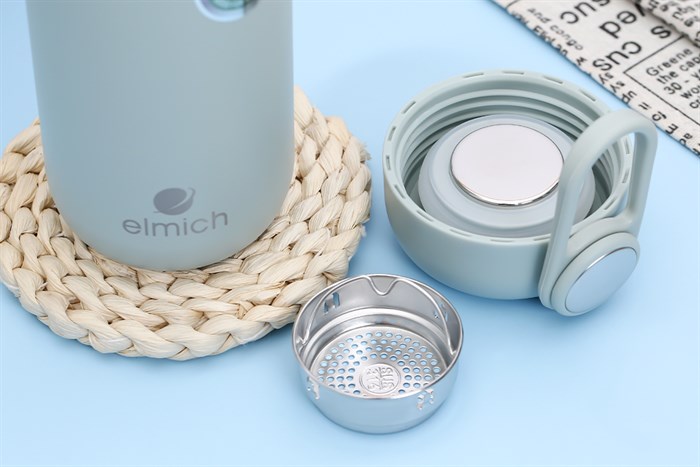 Bình giữ nhiệt inox 400 ml Elmich EL8018 Màu Xanh