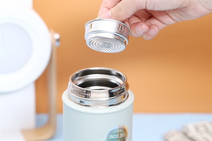 Bình giữ nhiệt inox 400 ml Elmich EL8018 Màu Xanh