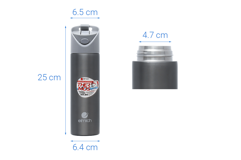 Bình giữ nhiệt inox 550 ml Elmich EL2967