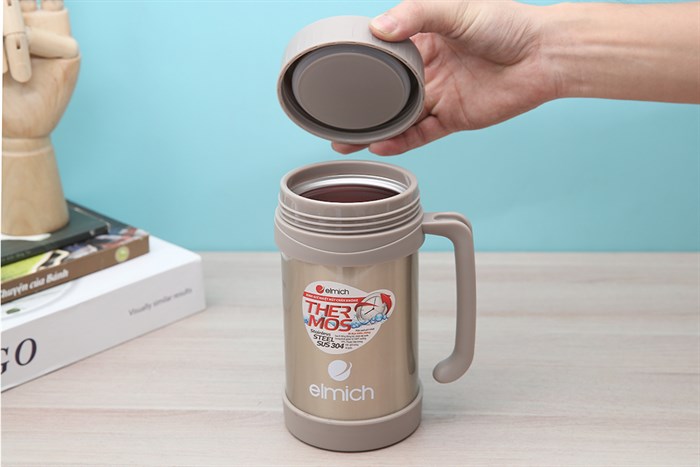 Ly giữ nhiệt inox 500 ml Elmich EL0632 Màu Bạc