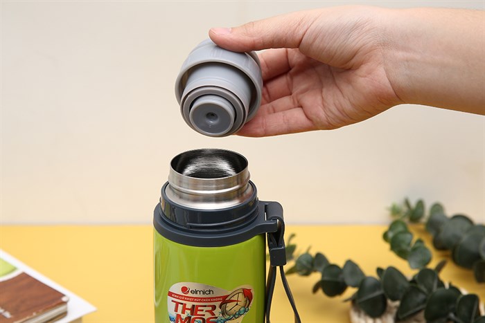 Bình giữ nhiệt inox 480 ml Elmich EL8007 Màu Xanh đen