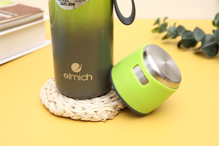 Bình giữ nhiệt inox 480 ml Elmich EL8007 Màu Xanh đen